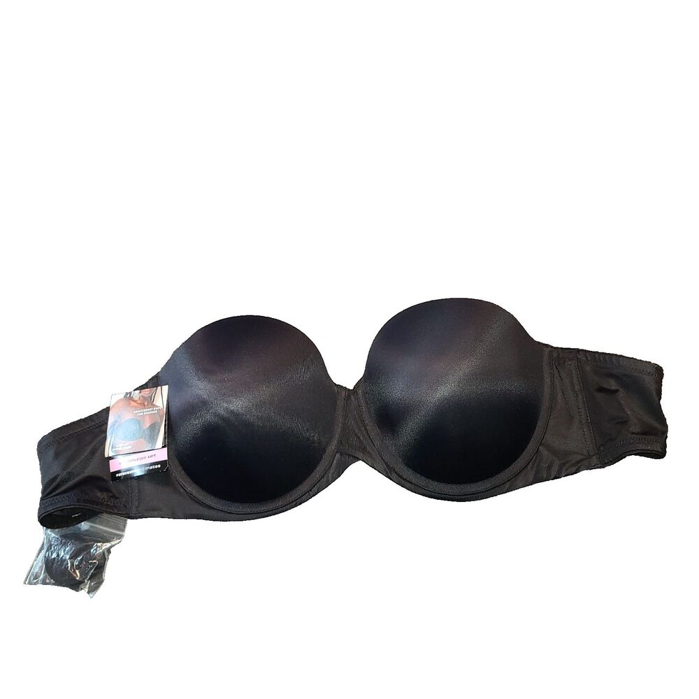MAIDENFORM Ultimate Stay Put Strapless Underwire Bra Black 40D 5 Ways to Wear